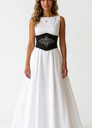 Корсет підгрудний з вишивкою s-xl