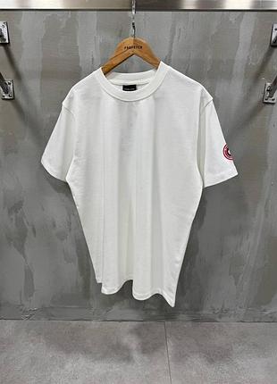 Canada goose футболка мужская оверсайз унисекс белая