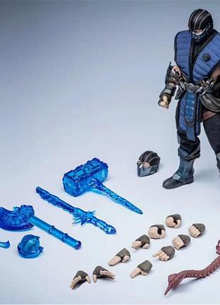 Колекційна фігурка sub-zero mortal kombat 17 см — саб-зіро мортал комбат рухлива action figure з ефектами льоду та аксесуарами mk