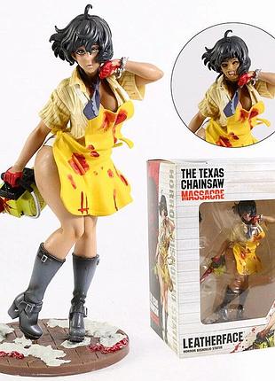Коллекционная аниме-фигурка leatherface bishoujo ver. 2 / кожаное лицо the texas chainsaw massacre — horror anime statue с