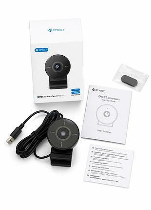 Вебкамера emeet smartcam c950 4k usb з автофокусом та вбудованим мікрофоном для пк ноутбука zoom skype