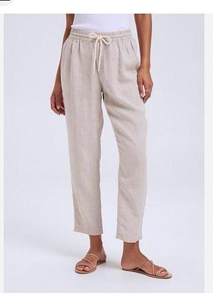 Брюки 46%лен +вискоза, h&amp;m, m