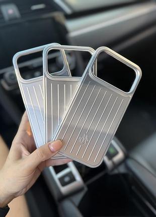 Чохол iphone 17 pro max стиль rimowa сірий, новий