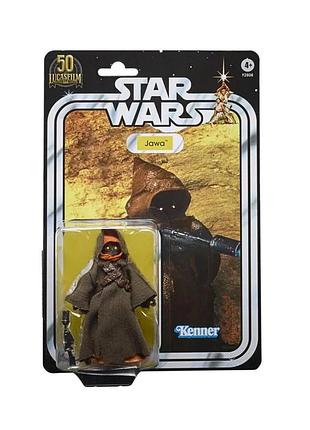 Фигурка коллекционная star wars jawa retro collection kenner vintage 50th anniversary – джава из звездных войн экшн-фигурка 10 см