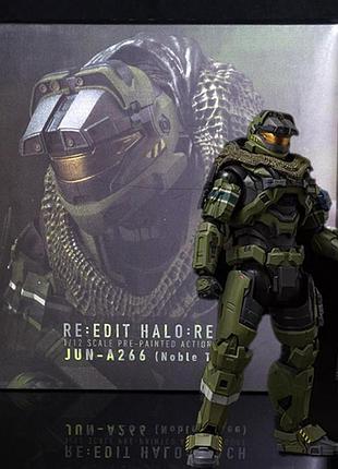 Коллекционная фигурка jun-a266 noble three / спартанец halo reach 18 см. halo: reach action figure collectible