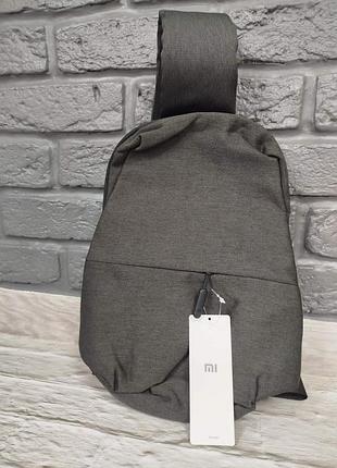 Рюкзак xiaomi mi city sling bag dark grey сумка бананка