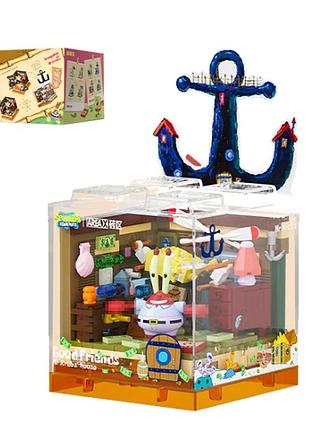 Конструктор дом мистера крабса серия губка боб квадратные штаны constructor spongebob squarepants mr. krabs house 3d мини-румбокс