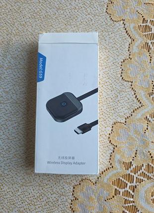 Бездротовий hdmi-адаптер для відображення, g59 2.4g 4k hdmi-адаптер для телевізора з відео та аудіо, адаптер plug and play для моніторів та проекторів