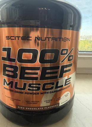 Гейнер яловичий scitec 100% beef muscle