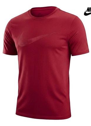 Оригінальна чоловіча футболка nike dri fit розмір s червона спортивна для бігу залу тренувань футбольна найк pro про unning а1