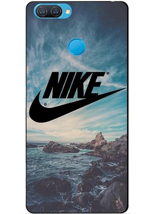 Силиконовый бампер чехол для oppo a12 a5s с рисунком nike