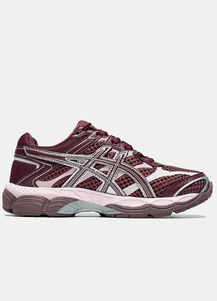 Бордовые кроссовки унисекс asics gel cumulus 16 burgundy pink х ассикс 41