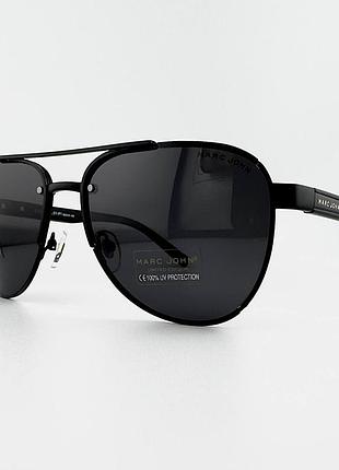 Мужские солнцезащитные очки авиаторы marc john mj0846 col.01-p1 polarized с поляризацией, черные