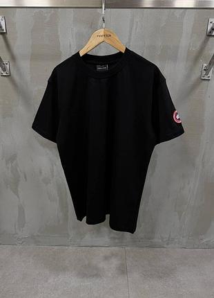 Брендовая мужская футболка canada goose чёрная оригинал