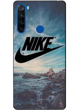 Силіконовий чохол бампер для xiaomi redmi note 8t з малюнком nike