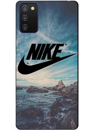 Силіконовий бампер чохол для samsung a03s з малюнком nike