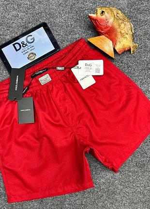 Шорты пляжные dolce gabbana красные для бассейна