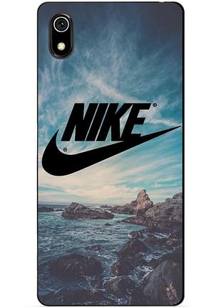 Силіконовий чохол бампер для xiaomi redmi 7a з малюнком nike