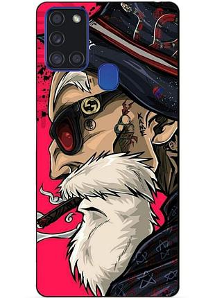 Силіконовий бампер чохол для samsung a21s з малюнком дід gucci