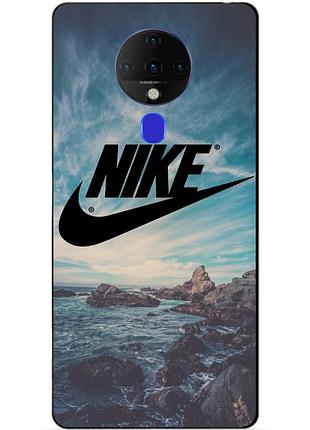 Силіконовий бампер чохол для tecno spark 6 з малюнком nike