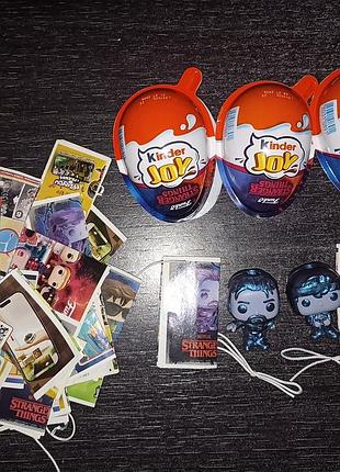 Фигурки kinder joy stranger things и minecraft 2