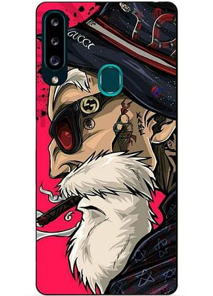 Силіконовий чохол бампер для samsung a20s 2019 galaxy a207f з малюнком дід gucci