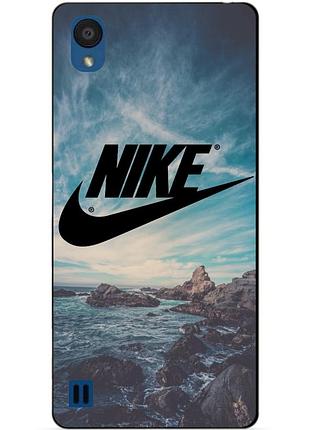 Чехол силиконовый для zte blade a5 2019 с рисунком nike