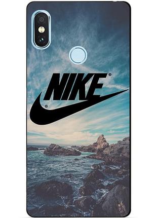 Силіконовий бампер чохол для xiaomi redmi note 5 з малюнком nike