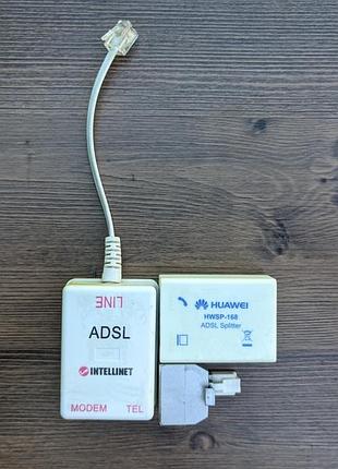 2adsl сплітера (intellinet і huawei) і телефонний розгалужувач rj-11