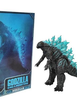 Колекційна фігурка годзілла godzilla king of monsters — кайдзю король монстрів з блакитними шипами, 16 см