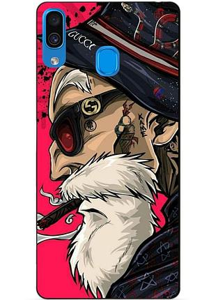 Силіконовий бампер чохол для samsung a30 2019 galaxy a305f з малюнком дід gucci