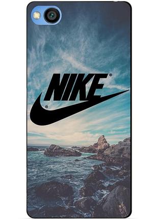 Силиконовый бампер чехол для xiaomi redmi go с рисунком nike