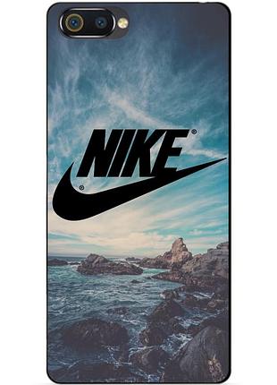 Силіконовий чохол бампер для realme c2 з малюнком nike