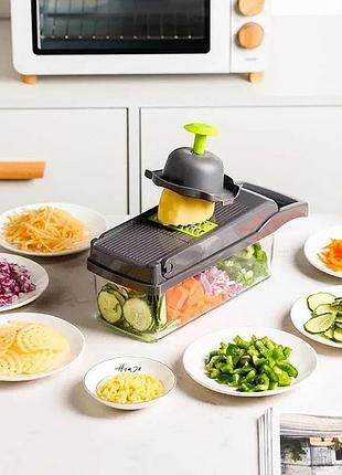 Универсальная овощерезка - мультислайсер nicer dicer 25 в 1 · терка - измельчитель с контейнером, 25 предметов