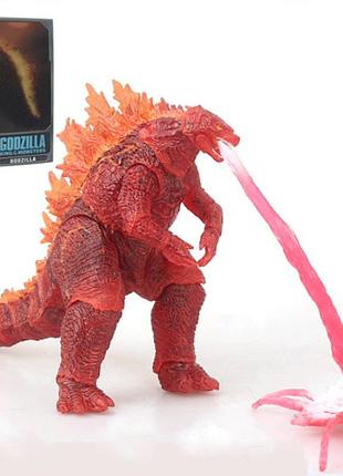 Колекційна фігурка godzilla burning version king of monsters — кайдзю рухома іграшка палаюча годзілла король монстрів з атомним