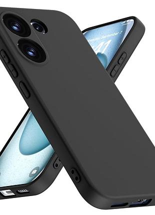 Чехол fiji full soft premium для poco x8 pro противоударный бампер с микрофиброй black