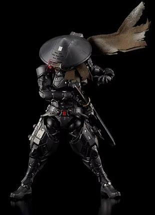 Колекційна шарнірна фігурка snake eyes super black warrior 22 см – механічний ніндзя з набором зброї та аксесуарів, екшн-іграшка