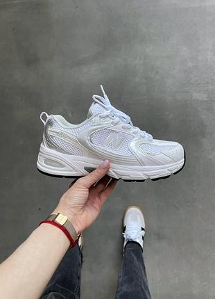 Білі кросівки унісекс new balance 530 silver white х нью беланс 39