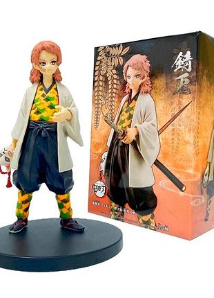 Коллекционная аниме фигурка sabito demon slayer kimetsu no yaiba 16 см - сабито клинок, рассекающий демонов anime collectible