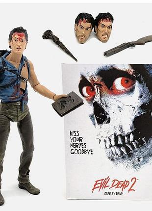 Коллекционная фигурка зловещие мертвецы 2 эш уильямс the evil dead 2 ultimate ash williams 18 см