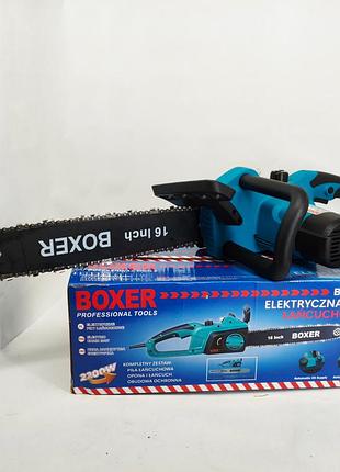 Пила цепная сетевая 2200вт 40см boxer bx-3306 электропила ta-19