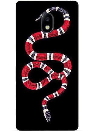 Силіконовий бампер чохол для samsung j730 galaxy j7 2017 року з малюнком змія gucci