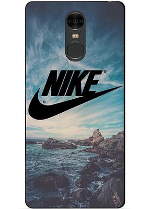 Силиконовый чехол для xiaomi redmi note 4 с рисунком nike