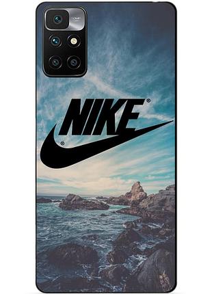 Силіконовий бампер чохол для xiaomi redmi note 11 з малюнком nike