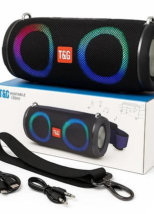 Портативна бездротова колонка з хорошим звуком tg642, світлова bluetooth колонка з хорошим звуком uc-20