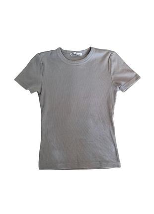 Футболка в рубчик zara