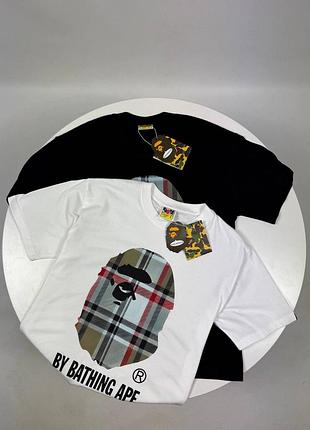Футболка bape x burberry