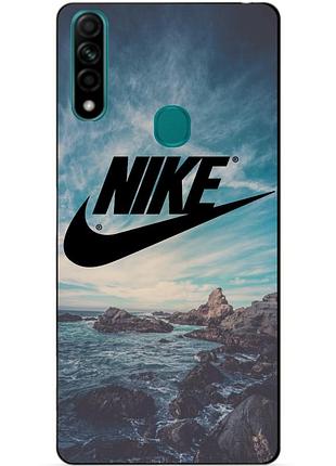 Силіконовий бампер чохол для oppo a31 з малюнком nike