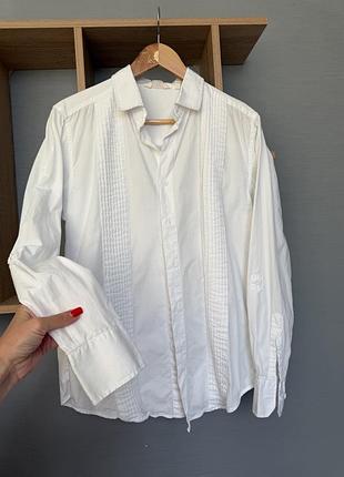Білосніжна сорочка,розмір m  100% cotton