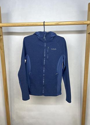 Флісова кофта rab capacitor hoody синього кольору
